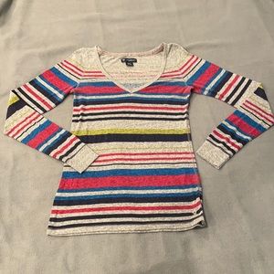 American Eagle Long Sleeve Striped Tee